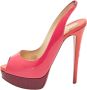 Christian Louboutin Pre-owned Leather heels Pink Dames - Thumbnail 1