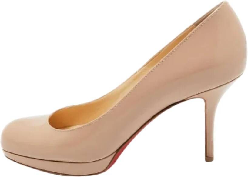 Christian Louboutin Pre-owned Leather heels Pink Dames