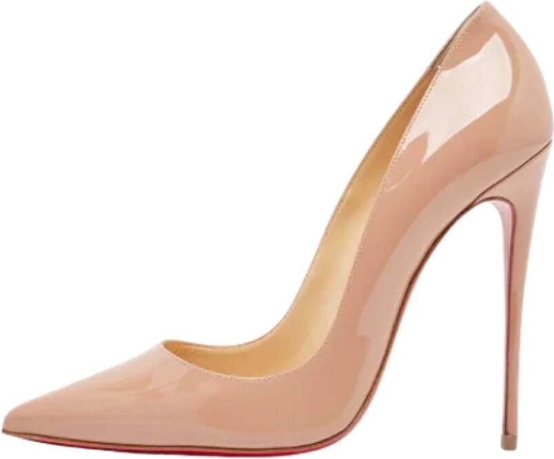 Christian Louboutin Pre-owned Leather heels Pink Dames