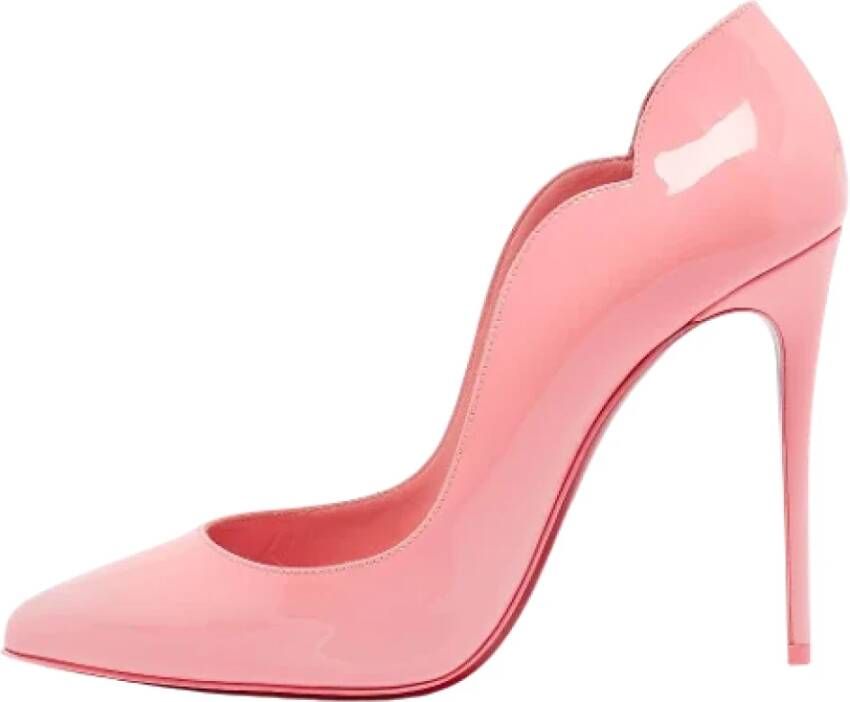 Christian Louboutin Pre-owned Leather heels Pink Dames