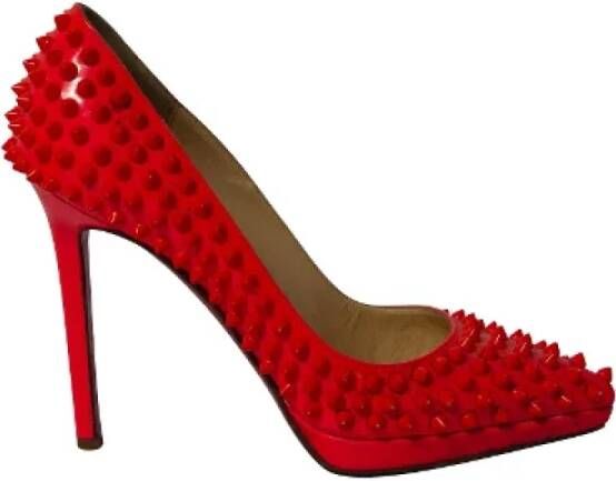 Christian Louboutin Pre-owned Leather heels Red Dames