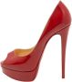 Christian Louboutin Pre-owned Leather heels Red Dames - Thumbnail 1