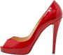 Christian Louboutin Pre-owned Leather heels Red Dames - Thumbnail 1