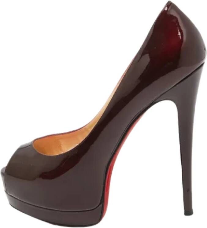 Christian Louboutin Pre-owned Leather heels Red Dames