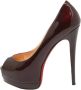 Christian Louboutin Pre-owned Leather heels Red Dames - Thumbnail 1