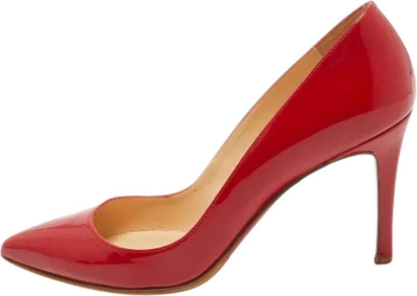 Christian Louboutin Pre-owned Leather heels Red Dames