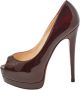 Christian Louboutin Pre-owned Leather heels Red Dames - Thumbnail 1