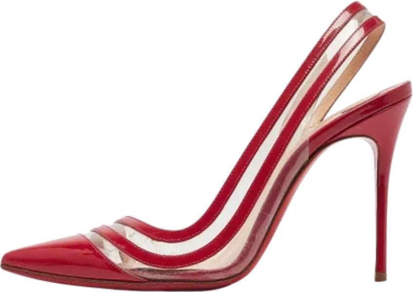 Christian Louboutin Pre-owned Leather heels Red Dames