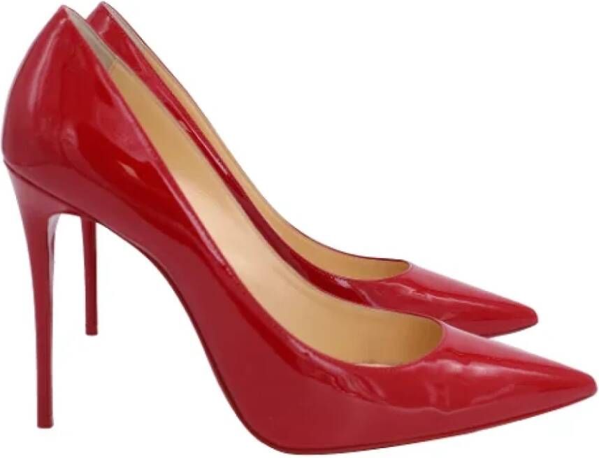 Christian Louboutin Pre-owned Leather heels Red Dames