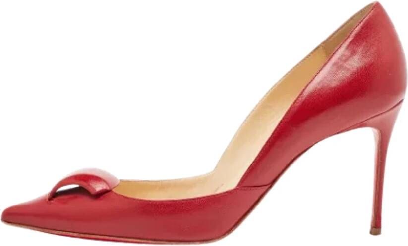 Christian Louboutin Pre-owned Leather heels Red Dames