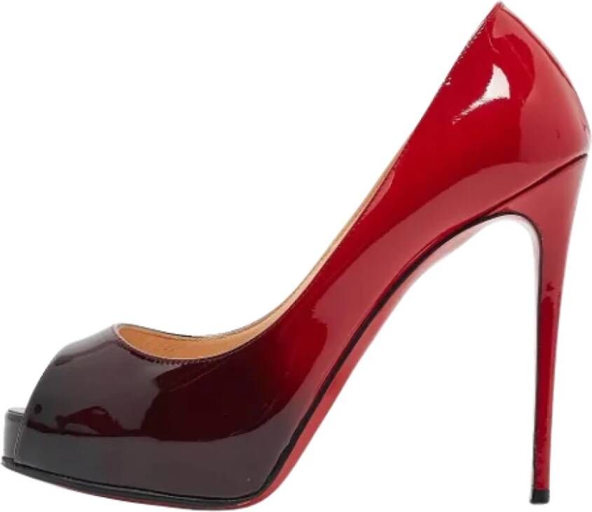 Christian Louboutin Pre-owned Leather heels Red Dames