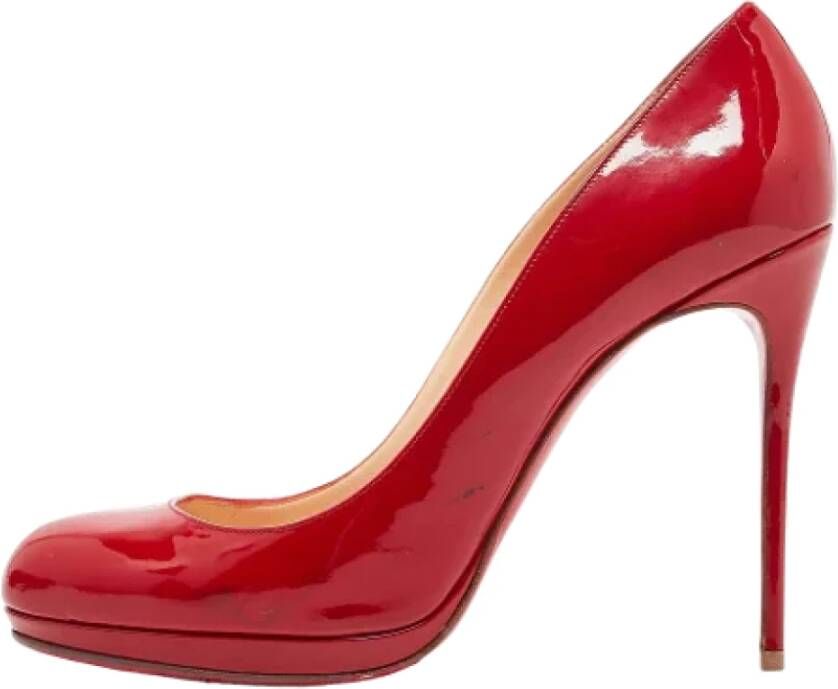 Christian Louboutin Pre-owned Leather heels Red Dames