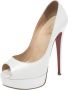 Christian Louboutin Pre-owned Leather heels White Dames - Thumbnail 1