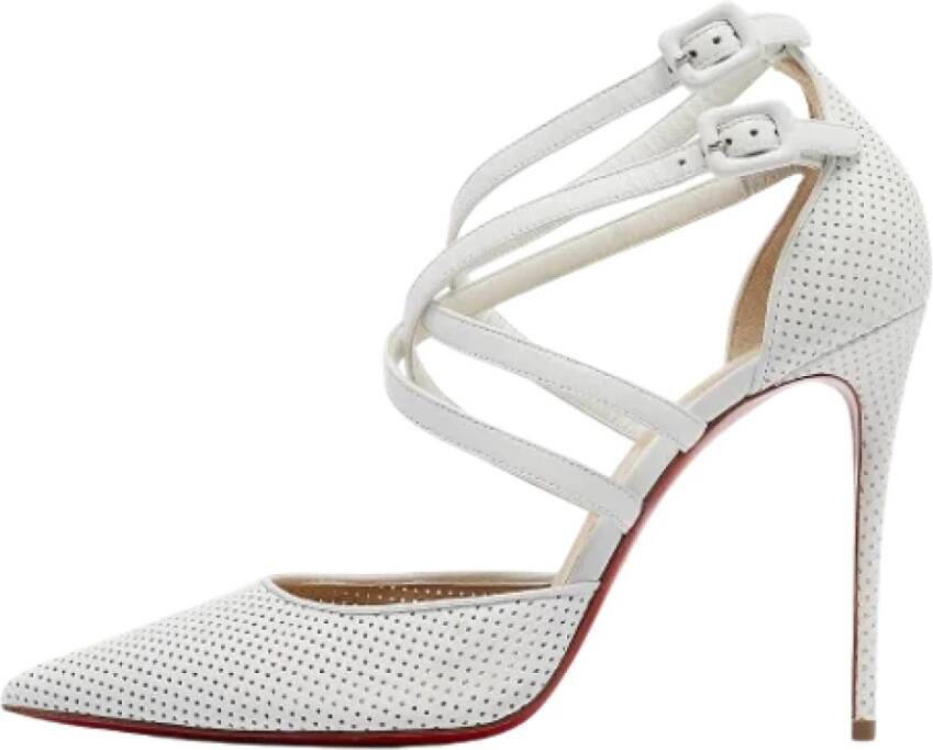 Christian Louboutin Pre-owned Leather heels White Dames