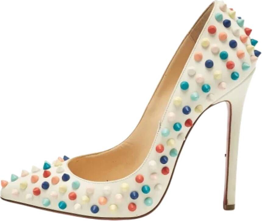 Christian Louboutin Pre-owned Leather heels White Dames