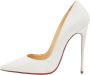 Christian Louboutin Pre-owned Leather heels White Dames - Thumbnail 1