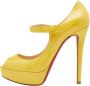 Christian Louboutin Pre-owned Leather heels Yellow Dames - Thumbnail 1