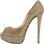 Christian Louboutin Pre-owned Leather heels Yellow Dames - Thumbnail 1