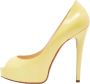 Christian Louboutin Pre-owned Leather heels Yellow Dames - Thumbnail 1