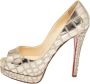 Christian Louboutin Pre-owned Leather heels Yellow Dames - Thumbnail 1