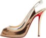 Christian Louboutin Pre-owned Leather heels Yellow Dames - Thumbnail 1