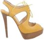 Christian Louboutin Pre-owned Leather heels Yellow Dames - Thumbnail 1