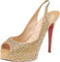 Christian Louboutin Pre-owned Leather sandals Beige Dames - Thumbnail 1