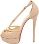 Christian Louboutin Pre-owned Leather sandals Beige Dames - Thumbnail 1