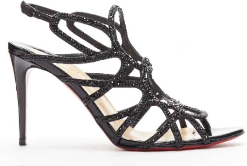 Christian Louboutin Pre-owned Leather sandals Black Dames