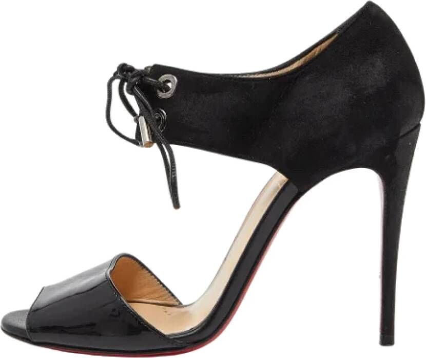 Christian Louboutin Pre-owned Leather sandals Black Dames