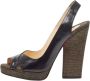 Christian Louboutin Pre-owned Leather sandals Black Dames - Thumbnail 1