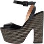 Christian Louboutin Pre-owned Leather sandals Black Dames - Thumbnail 1