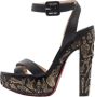 Christian Louboutin Pre-owned Leather sandals Black Dames - Thumbnail 1