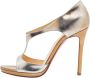 Christian Louboutin Pre-owned Leather sandals Gray Dames - Thumbnail 1