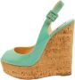 Christian Louboutin Pre-owned Leather sandals Green Dames - Thumbnail 1