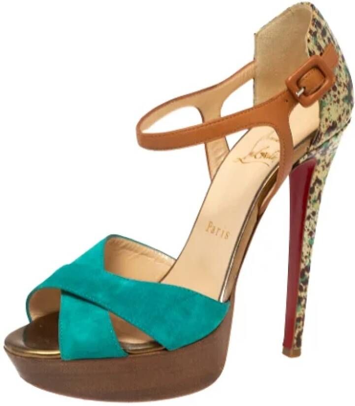 Christian Louboutin Pre-owned Leather sandals Multicolor Dames