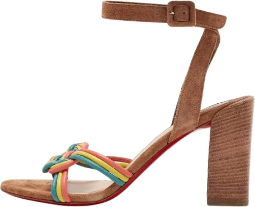 Christian Louboutin Pre-owned Leather sandals Multicolor Dames