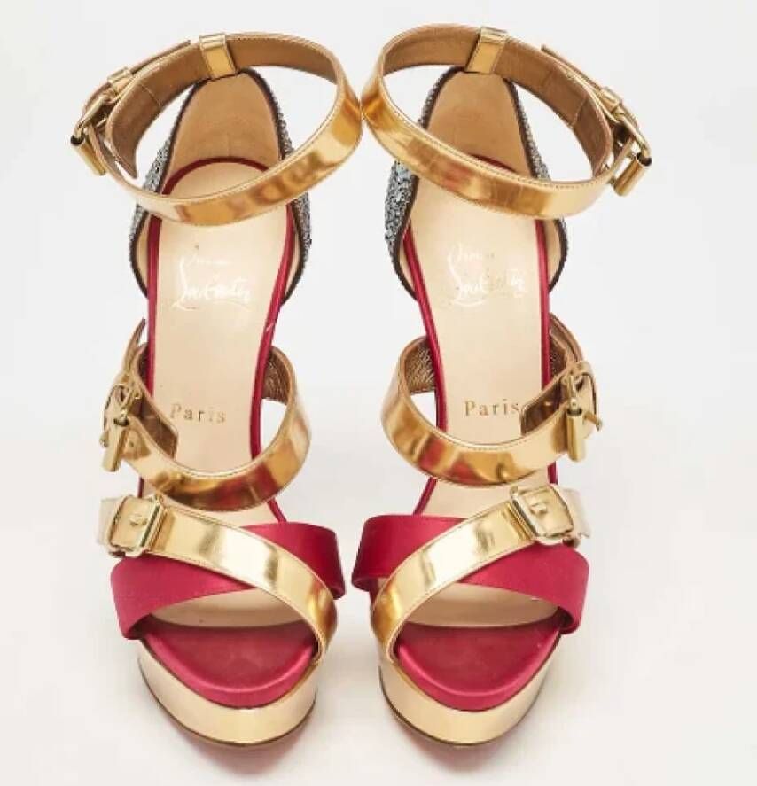 Christian Louboutin Pre-owned Leather sandals Multicolor Dames