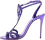 Christian Louboutin Pre-owned Leather sandals Purple Dames - Thumbnail 1