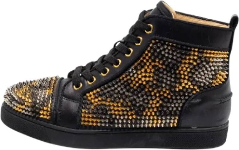 Christian Louboutin Pre-owned Leather sneakers Black Dames