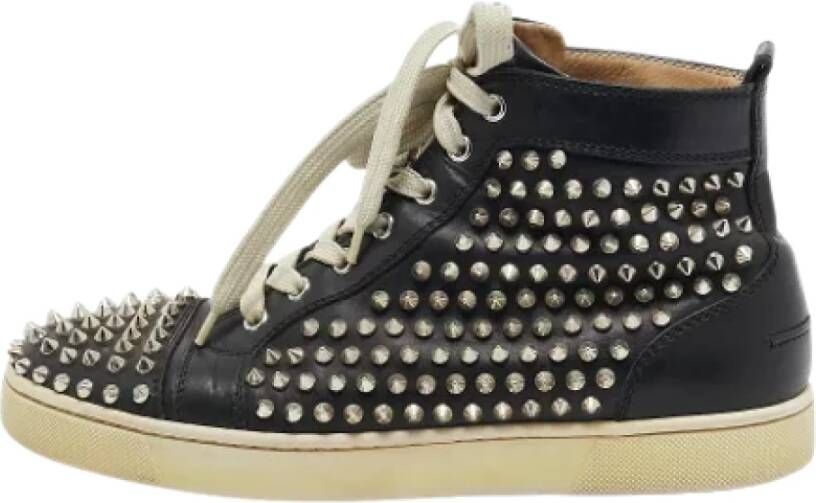 Christian Louboutin Pre-owned Leather sneakers Black Dames