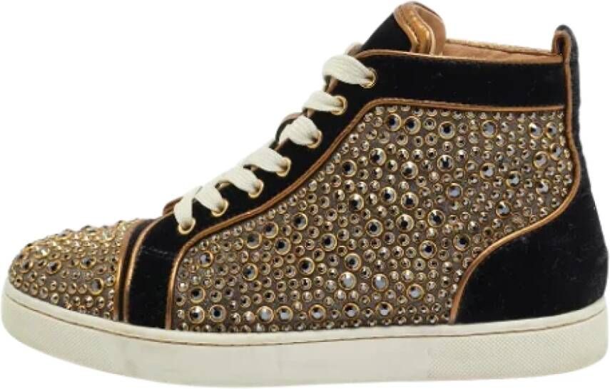 Christian Louboutin Pre-owned Leather sneakers Black Dames