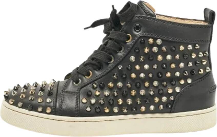 Christian Louboutin Pre-owned Leather sneakers Black Dames