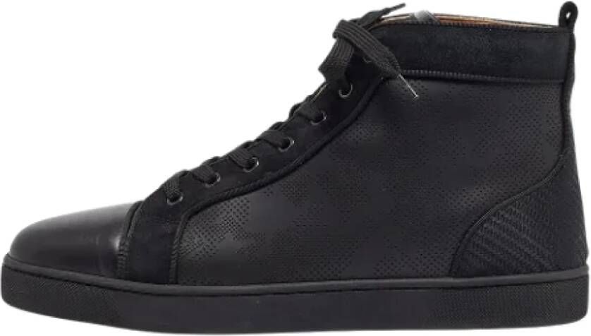 Christian Louboutin Pre-owned Leather sneakers Black Heren