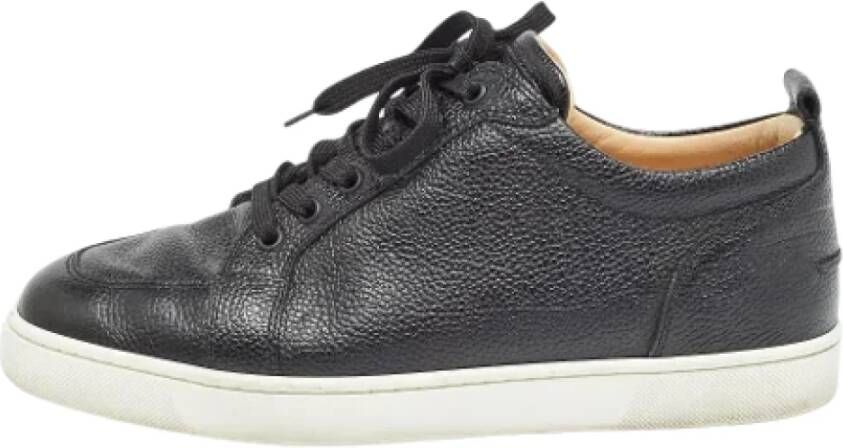 Christian Louboutin Pre-owned Leather sneakers Black Heren