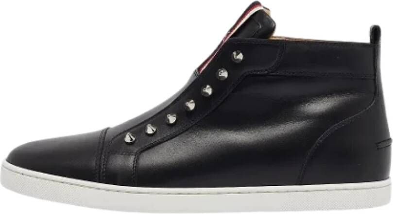 Christian Louboutin Pre-owned Leather sneakers Black Heren