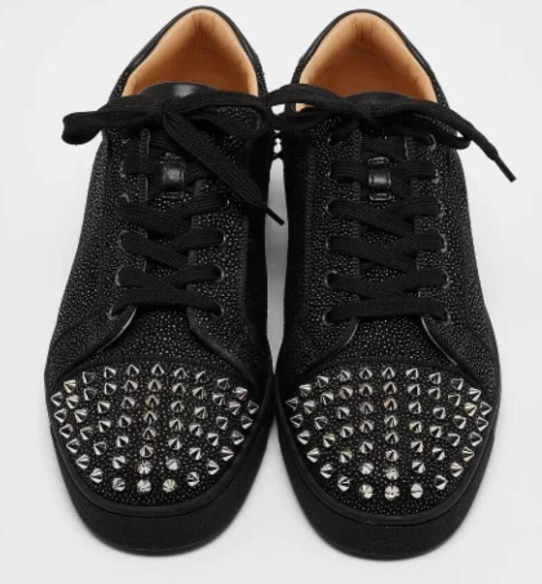 Christian Louboutin Pre-owned Leather sneakers Black Heren