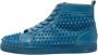 Christian Louboutin Pre-owned Leather sneakers Blue Heren - Thumbnail 1