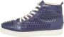 Christian Louboutin Pre-owned Leather sneakers Blue Heren - Thumbnail 1