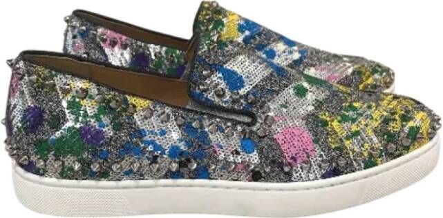 Christian Louboutin Pre-owned Leather sneakers Multicolor Dames